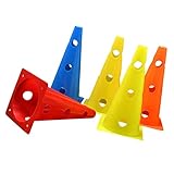 INOOMP 5 Stücke Ausgehöhlte Schlittschuhe Hohlmarker Für Hallenfußball Fußball Kunststoff Loch Outdoor Kegel Skaten Basketball Coaching Fitness Kegel Gefärbt Mit Flexibilität