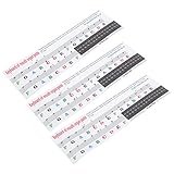 Milisten 3 x Mundorgan-Aufkleber, Buchstaben-Aufkleber, elektronisches Zubehör, Kinder-Mundharmonika, abnehmbarer Klaviertasten-Aufkleber, 32 Tasten, Klaviertasten-Aufkleber, Melodica, Lernaufkleber,