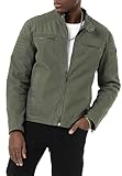 Redbridge Premium Jacke im Bikerstil Casual mit Frontreißverschluss Grün M