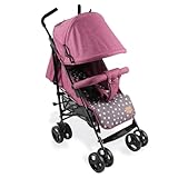 Bemesu Reisebuggy Kompaktkinderwagen mit 360°-Schwenkrädern, Kinderwagen mit 5-Punkt-Fahrzeuggürtel, Kinderwagen 360° verstellbare Fahrtrichtung, kinderbuggy klappbar bis 15kg, 0–3 Jahre, Lila