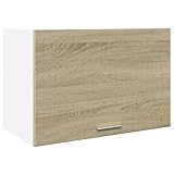 vidaXL Hängeschrank, Küchenschrank mit Tür Stauraum, Wandschrank für Küche, Küchenzeile Küchenmöbel Schrank, Sonoma-Eiche Holzwerkstoff