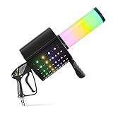 Handlich KonfettiMaschine 7 Farben CO2 KonfettiBlaster Fachmann KonfettiWerfer für Party Hochzeit Bühnenkonzerte Theater