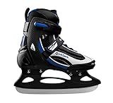 L.A. Sports Schlittschuh Ice Skates Hockey F350 Senior – Eishockey Schuhe Herren Softboot gefüttert Doppelgröße (38-39 Fallen Kleiner aus) Blau/Schwarz/Weiß