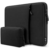 ZYB 13.3 Zoll Laptop Hülle,MacBook Air Tasche für MacBook Air 13 M3 M2 M1 2024 2023-2012,MacBook Pro 14/13 M4 M3 M2 M1 2024 2023-2012,Surface Laptop,MateBook D14,Lenovo Dell Schutzhülle Sleeve-Schwarz