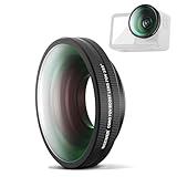 NEEWER OSMO Action FOV Boost Objektiv, Weitwinkelobjektiv mit 185° Sichtfeld, kompatibel mit DJI OSMO Action 4/5 Pro Zubehör, beschichtetes Action Kamera Linse mit Gewindebefestigung, FL-B30