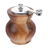 DECHOUS Manuelle Pfeffermühle aus Holz mit Handkurbel Einstellbarem Keramikmahlwerk Tragbare Salzmühle Präzise Einstellbar für Küche und Grill Vielseitiger Gewürzmühlen Grinder