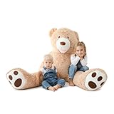 MKS. Riesen Teddybär XXL Kuschelbär 160 cm groß Plüschbär - Original Teddy Bär Braun (160 cm)
