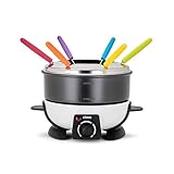LIVOO DOC106 Fondue-Maker - Weiß und Schwarz
