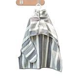 Hunde-Trockentuch, weiches -Pflegehandtuch, gestreift, tragbar, saugfähig, schnell trocknend, Mikrofaser-Decke für Welpen, Zuhause, Salon, nach dem Schwimmen, Autofahrten