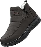 Damen Warme Schneestiefel Wasserdicht Schneestiefel Damen Knöchel Winterstiefel Fleece Verdickte Warme Outdoor Schuhe