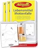 AEROXON Lebensmittelmotten Falle - Dreierpack (6 Stück) Mottenfalle Lebensmittel Klebefallen, zur Befallsermittlung geeignet - mittel gegen lebensmittelmotten