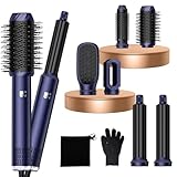 Hair styler 6 in 1 Air Styler set mit 1000W Haartrockner, Rundbürste, Warmluftbürste, Föhnbürste, Lockenwickler, Glättbürste, Haarstyler Airstyler für Alle Haartypen, Trocknen, Glätten, Locken