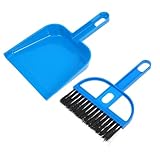 PACKOVE Desktop -Besen staubentfernung staubfeger Mini Tischkehrset Kleiner Tischbesen Mini Kehrset Mini-Bürste Kehrbesen kleine Bürsten zum Reinigen Kinderhausreinigungsspielzeug Abs Blue
