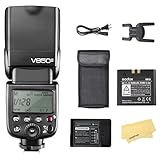 Godox V850II Kit Kamerablitz Speedlite Speedlight für Canon Sony Nikon Pentax Fuji Olympus Panasonic Kamera,GN60 2.4G 650 Vollleistungsblitze,11.1V/2000mAh Li-Ionen-Akku,1.5s Wiederaufladezeit