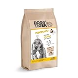 Dogs’n Tiger Federchen, Junior Premium Trockenfutter für Hunde, Welpen Trockenfutter mit Huhn & Gemüse, 52% Fleischanteil, proteinreich & ausgewogen, Ohne Zucker, Getreide & Konservierungsstoffe, 2kg