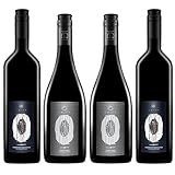 Alkoholfreier Rotwein von Weingut Leitz (4x 0,75l) | Cabernet Sauvignon & Pinot Noir alkoholfrei inkl. Gratis DropStop
