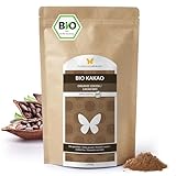 1kg BIO Kakao Pulver, roh & ungeröstet, 100% natürlich, ohne Zusätze, ohne Zucker, aus biologischem Anbau, 100% Kakao, stark entölt, 11% Fett, Rohkakao, Rohkost (1000g)