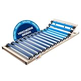 Good Side® DIY Lattenrost 100x200 cm ergonomisch [verstellbares Kopfteil] Made in Germany | Lattenroste bis 300 kg | Lattenrost 100x200cm | Lattenrost verstellbar | Bed Slats | Latenrost (14 Leisten)