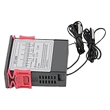 ARTOCT Digitaler Thermostatregler mit Zwei Displays, Dual-Sonden-Sensor für Kühlschrankgewächshaus-Aquarium-Farm (110–220 V)