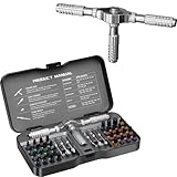 LIFEGOO 40-in-1 Magnetisches Schraubendreher-Set, DIY-Ratschen-Mini-Schraubendreher-Set, Multi-Bit-freie Kombinationsratschen-Schraubendreher, Präzisionswerkzeug-Set für Geschenke, Möbel, PC, Computer
