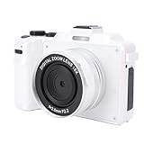 64 MP 4K-Digitalkamera, Kabellose 3,0-Zoll-Dual-Lens-Point-and-Shoot-Kameras für Fotografie, Autofokus, Anti-Shake, Tragbare, Kompakte Reise-Aufnahmekamera für Anfänger