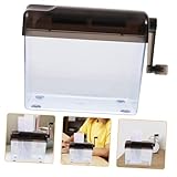 ELAYARD Kleiner Manueller Aktenvernichter Handkurbel Schredder für Büro Schule Zuhause Tragbarer Papierzerkleinerer Verschleißfest Einfache Bedienung für Vertrauliche Dokumente