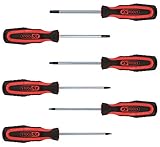 KS Tools 159.0040 ERGOTORQUEplus Schraubendreher-Satz, 6-tlg., TX mit Bohrung