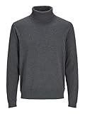 JACK & JONES Male Rollkragenpullover Einfarbig Rollkragenpullover