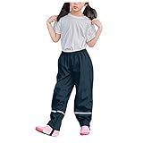 Regenhose Kinder - Wind Und wasserdichte Ohne Träger Matschhose Atmungsaktiv Matschhose Für Mädchen Jungen Kind Outdoorhose Wanderhose Buddelhose Skihose