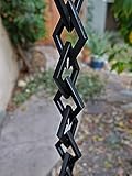 KAM Home Diamond Links Regenkette mit kostenlosem Montageset (schwarz, 8,5)
