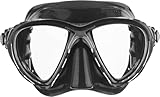 CRESSI Big Eyes Evo Mask Black/Black - Maske Big Eyes Evo, zum Tauchen und Snorkeln, Schwarz/Schwarz, Einheitsgröße, Erwachsene