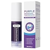 Weiße Zahnpasta | 30ml Sanfte Zahncreme Gegen Gerüche,Zahnpasta für Tiefenreinigung,Für Frauen Männer Morgens Abends Unterwegs Zu Hause Und Bei Treffen