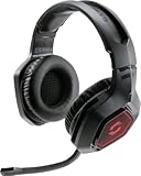 Speedlink MANDAS Gaming Headset – Wireless Gaming Kopfhörer für PC/Playstation/Switch, Verbindung wahlweise kabellos oder kabelgebunden, farbige LED Beleuchtung, Lautstärkeregler, schwarz