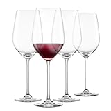 SCHOTT ZWIESEL Bordeaux Rotweinglas Fortissimo (4er-Set), edle Bordeauxgläser für Rotwein, spülmaschinenfeste Tritan-Kristallgläser, Made in Germany (Art.-Nr. 123682)