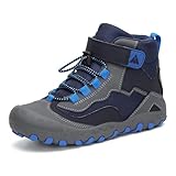 Mishansha Kinder Wanderschuhe Outdoor Mädchen Trekkingschuhe Leicht rutschfeste Wanderstiefel für Junge Bequeme Outdoorschuhe Sportschuhe Komfortabel Trekkingstiefel Blau 38 EU
