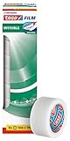 tesa tesafilm invisible - matt-unsichtbares Klebeband - alterungsbeständig und reißfest - 10 m x 19 mm - 8er Pack