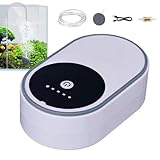 Aquarium Sauerstoffpumpe, USB Luftpumpe, Fisch Tank Luftpumpe, Kleine Sauerstoffpumpe, Leise Sauerstoffpumpe, 12,5 x 8 x 4,5 cm, Leichte Aquarium USB-Ladeluftpumpe, Leise Sauerstoffpumpe für Aquarium