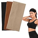 MBAIYO 3 Stück Damen Baumwolle Stirnband, Sport Haarband Antirutsch Haarbänder Elastisch Headband Sommer Schweißband Weich Hairband Mode-Accessoires für Kosmetik Workout Yoga Laufen Fitness Gym