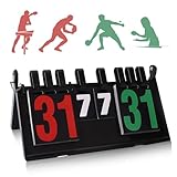 Anzeigetafel, Tragbare Flip Sport Anzeigetafel, Anzeigetafe Spielstandsanzeige, Scorebord 0-99 Flip Sportanzeigetafel Digit Wettbewerbs für Basketball Badminton Tischtennis Volleyball Baseball