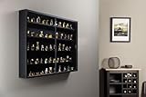 Inter Link - Sammlervitrine - Hängevitrine - Wandregal - Glasvitrine - Wandvitrine - Hängeregal - Schaukasten - MDF - Schwarz (80x60x9.5 cm) Blacklava
