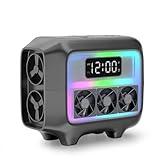 Okeeyseda Bluetooth-Lautsprecher Stereo-Lautsprecher Kabelloses Ladegerät Pad LED-Licht Schnellladestation für Smartphone C
