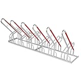 SCHULTE Regalwelt Fahrradparkständer E-Bike, für 6 Stellplätze, ca. 210x82x93 cm (LxHxB), modular, verzinkt