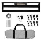 kokdid Gitarre Pedal Board Set mit eingebautem Netzteil Aluminiumlegierung Schwarz Gitarre Effekt Pedalboard mit Tasche, Pedalkabel
