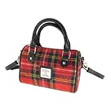 Glen Appin Harris Tweed 'Kilbride' Mini-Bowling-Tragetasche, Col 24 Red Check, s