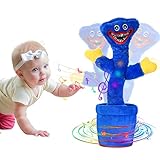 OSDUE Tanzende Huggy Wuggy Plüschtier, Sprechender Spielzeug Singender Wuggy Plush Spielzeug, Elektronischer Plush Toy Monster Horror Christmas Stuffed Doll Gifts Für Kinder