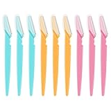 9 Stück Eyebrow Razor, Augenbrauenformer, Gesichtshaarentferner, Speziell für die Gestaltung natürlicher Augenbrauenformen, präzise Konturen und einfache Handhabung, vielseitig einsetzbar