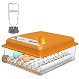 Chalixion Brutautomat Vollautomatisch, Automatisches Wenden 36 Eier, Inkubator mit 4 Automatische Brutmodi, Brutmaschine Temperaturregelung, Feuchtigkeitsanzeige für Hühner, Enten, Gänse und Tauben