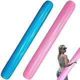 Xoeryoy 2pcs Poolnudeln, 63, 0 Zoll PVC Tragbares glattes aufblasbares Poolnudel, perfekt für Strand, See, Party#