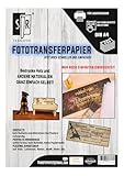 SR-Fototransferpapier - nie wieder rubbeln - 25 Blatt DIN A4 für viele Materialien und Oberflächen
