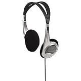 Hama Leichtkopfhörer HK-229 (On-Ear Super Bass, 70g leicht, Stereo, Kabellänge 150 cm, vergoldeter 3,5 mm Klinkenstecker, Kabelführung einseitig) Silber